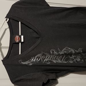 Women's Harley Davidson v-neck tee